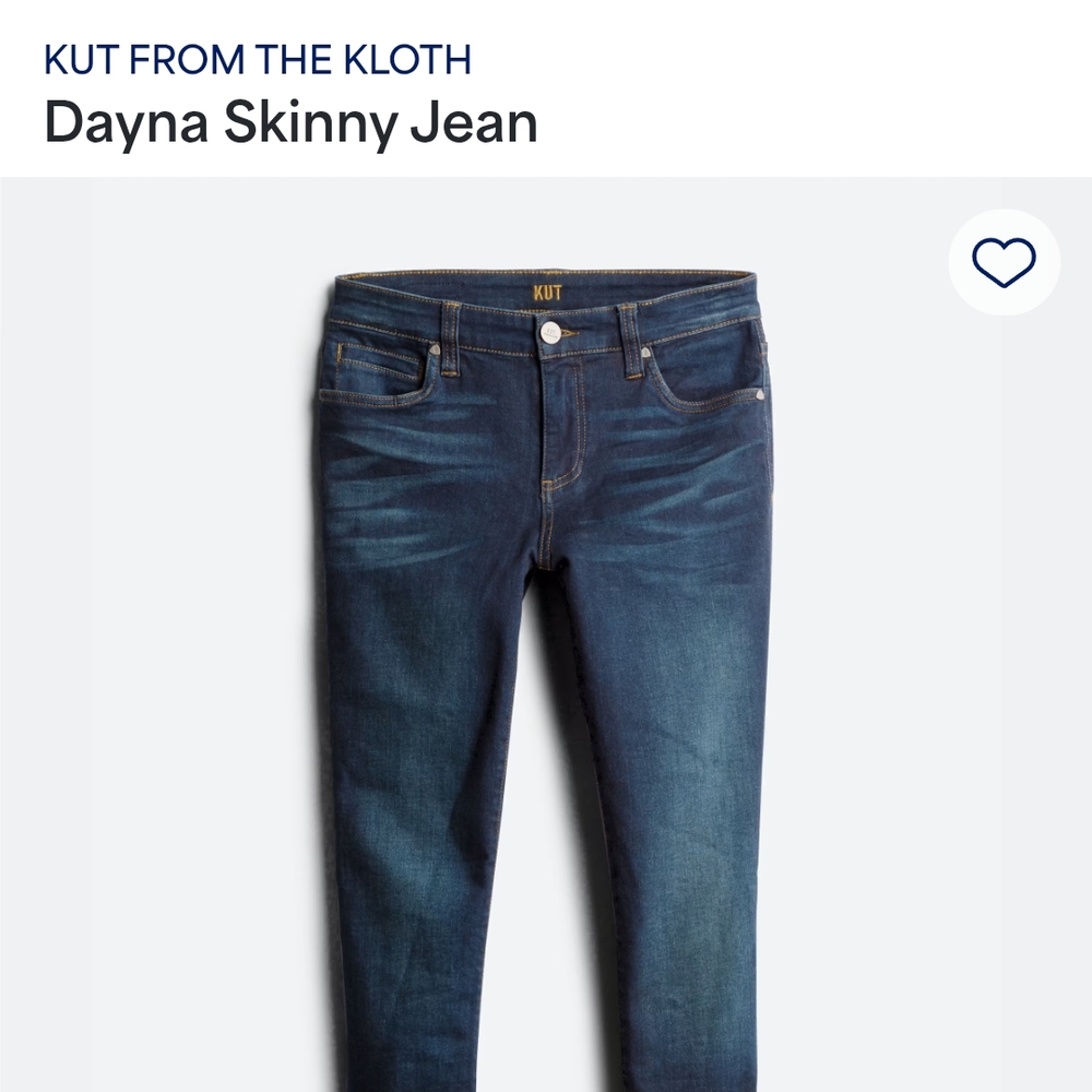 Kut from the Kloth Dark Blue Skinny Jeans